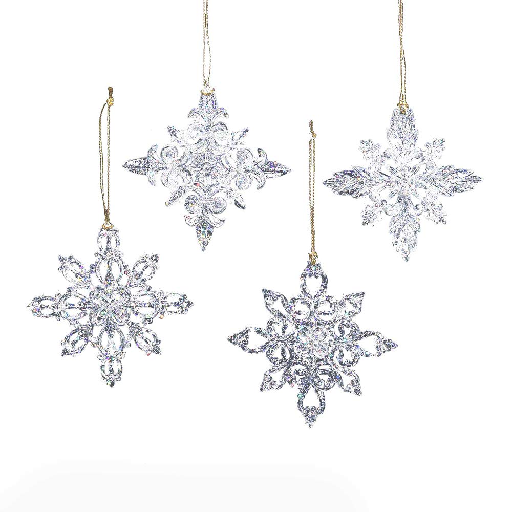 Kurt Adler W3613 Ornaments, Clear