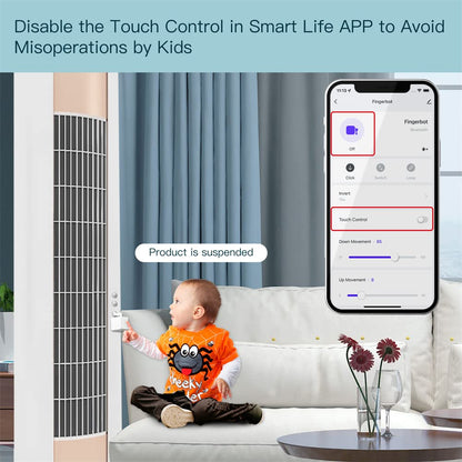MoesGo 2nd Generation Smart Bluetooth Fingerbot Plus, Wireless Smart Light Switch Button Pusher Bot, Remote Control Smart Life Tuya App, Add Fingerbot Hub Make it Compatible Alexa and Google Home