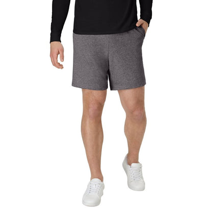 Hanes Mens Jersey Cotton With Pocket Workout-and-training-shorts, Charcoal Heather, X-Large US