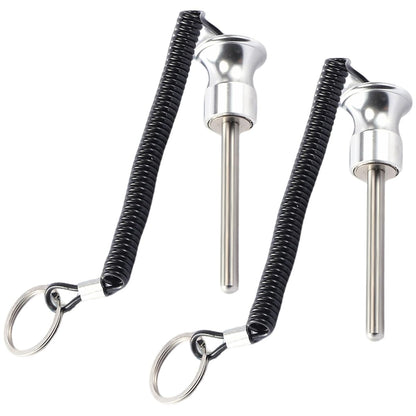 Gym Pin, Weight Stack Pin, Magnetic Weights Pin, Universal Magnetic Weight Pin with Pull Rope, Gym Pins for Weight Stack, Home Gym Parts, Exercise Machine Parts & Accessorie(Silver *2)