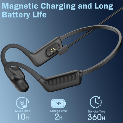 Liquid Silicone Swimming Headphones-Bone Conduction Headphones, IP68 Waterproof Underwater Earphones, LiteSurge Bluetooth Soft/Skin Open Ear Swim Earbuds with 32 GB MP3 Memory for Sport-Jet Black