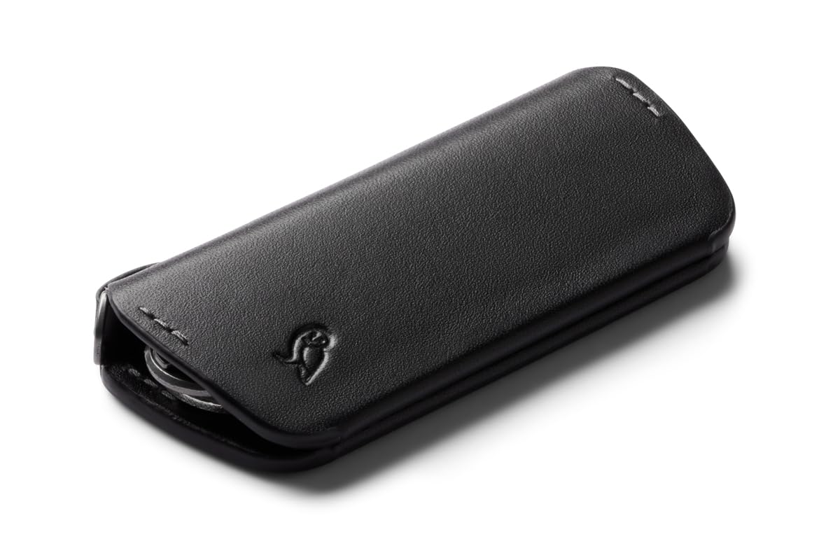 Bellroy Key Cover Plus – Third Edition (Leather Key Holder, Holds 4 – 8 Keys) - Black