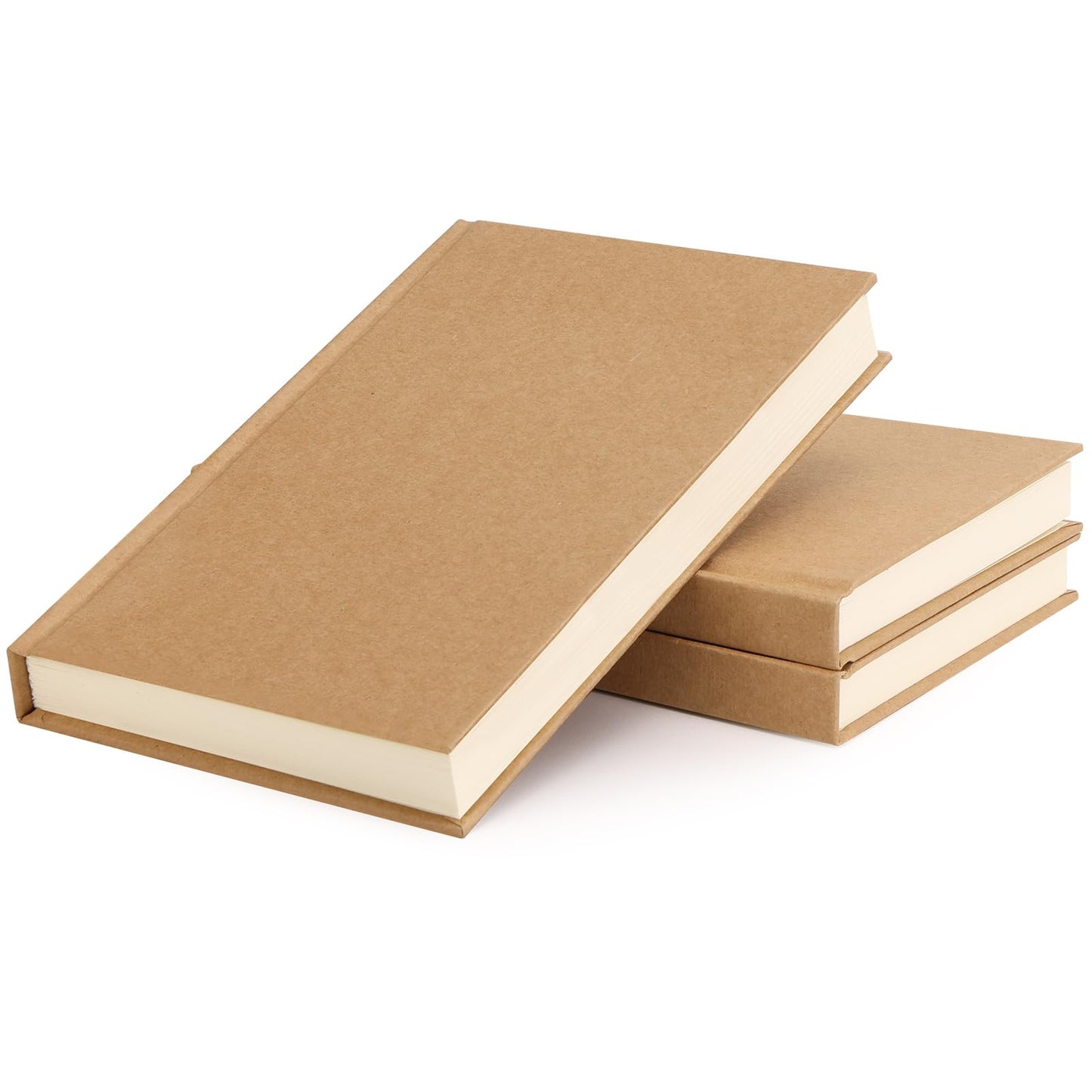 EOOUT 3pcs Blank Notebook, A5 Hardcover Sketchbook 120 Sheets 240 Pages Unlined Notebook, 100gsm Paper, 5.6 x 8.2in, Journal for Drawing, Art, Travelers Gifts, Students and Office Supplies