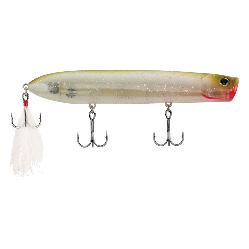 Berkley Choppo Topwater Fishing Lure, Bone, Size 75, Cupped Propeller Tail for Balance of Sound and Spray, Equipped with Sharp Fusion19TM Hook
