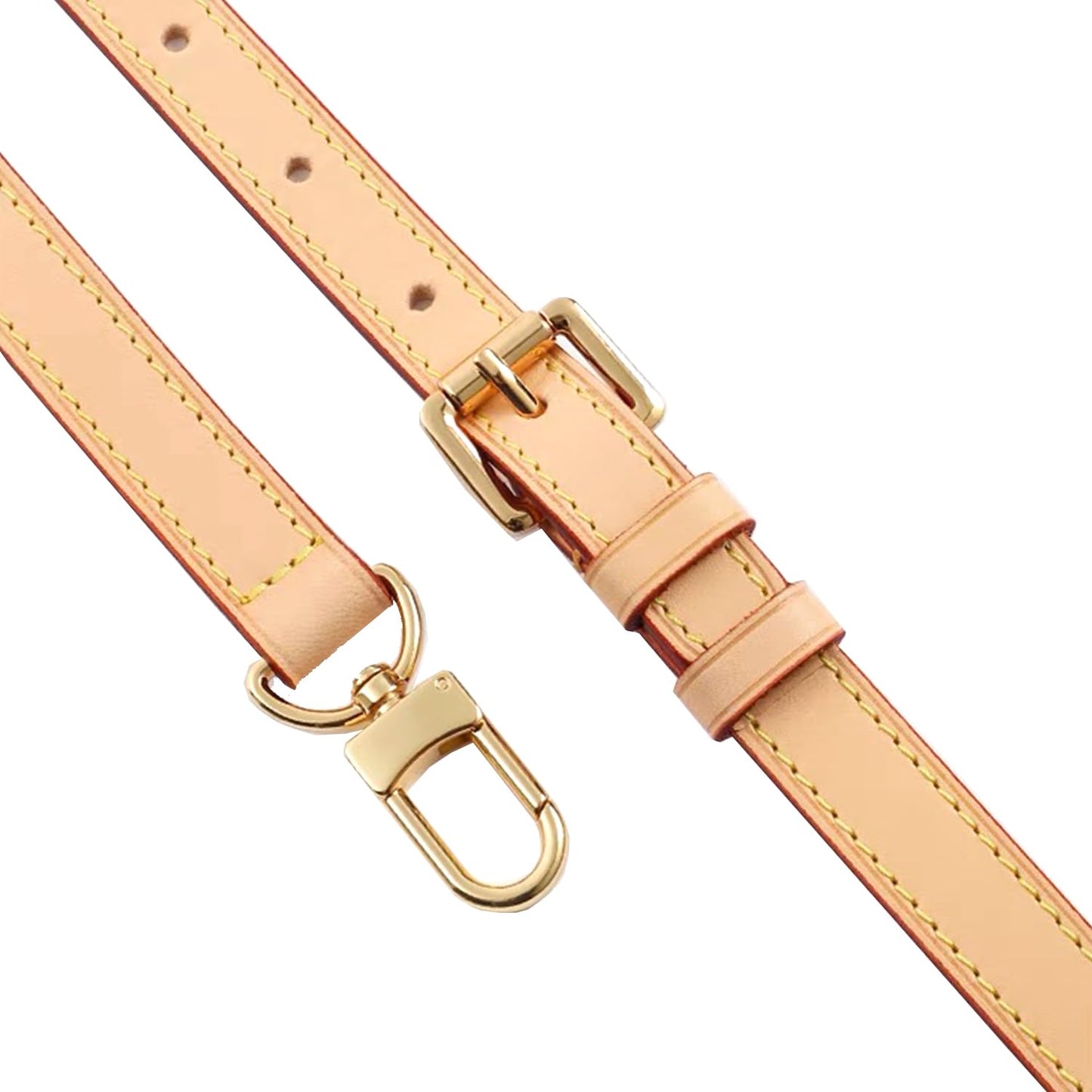 Vachetta Leather Crossbody Strap for SPEEDY L V Handbag Replacement Shoulder Strap（Length39-47 in*Width 0.7in）