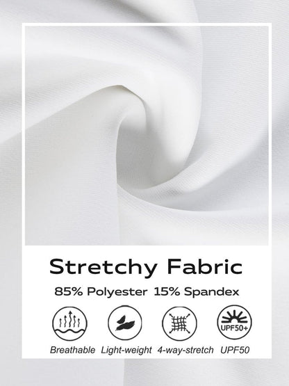 DEVOROPA Boys Leggings Quick Dry Youth Compression Pants Sports Tights Basketball Base Layer White XS