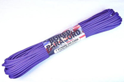 550 lb Paracord - Durable Tactical Parachute Cord for Crafting, DIY, Camping | Acid Purple Diamonds, 50 Feet