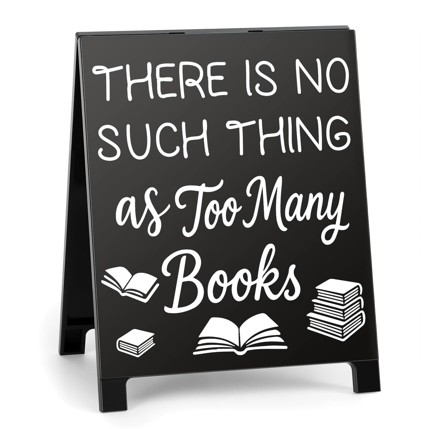 Bookish Desktop Sign Bookstore Desk Decor Home Office Library Accent Tabletop Decoration Accessories Funny Supplies Essentials for Reading Nooks Clubs Gift for Book Lovers
