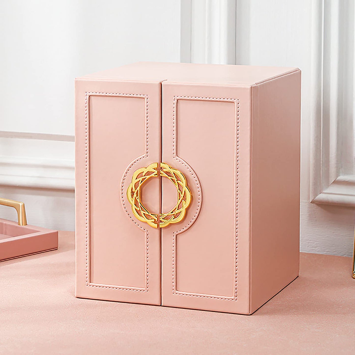 AOSIFIEL Cute Jewelry Box for Women teen Girls Jewelry Organizer Large Jewelry Organizers and Storage Faux Leather Jewelry Storage Jewlery Box Jewellery Box Joyeros Organizador De Mujer