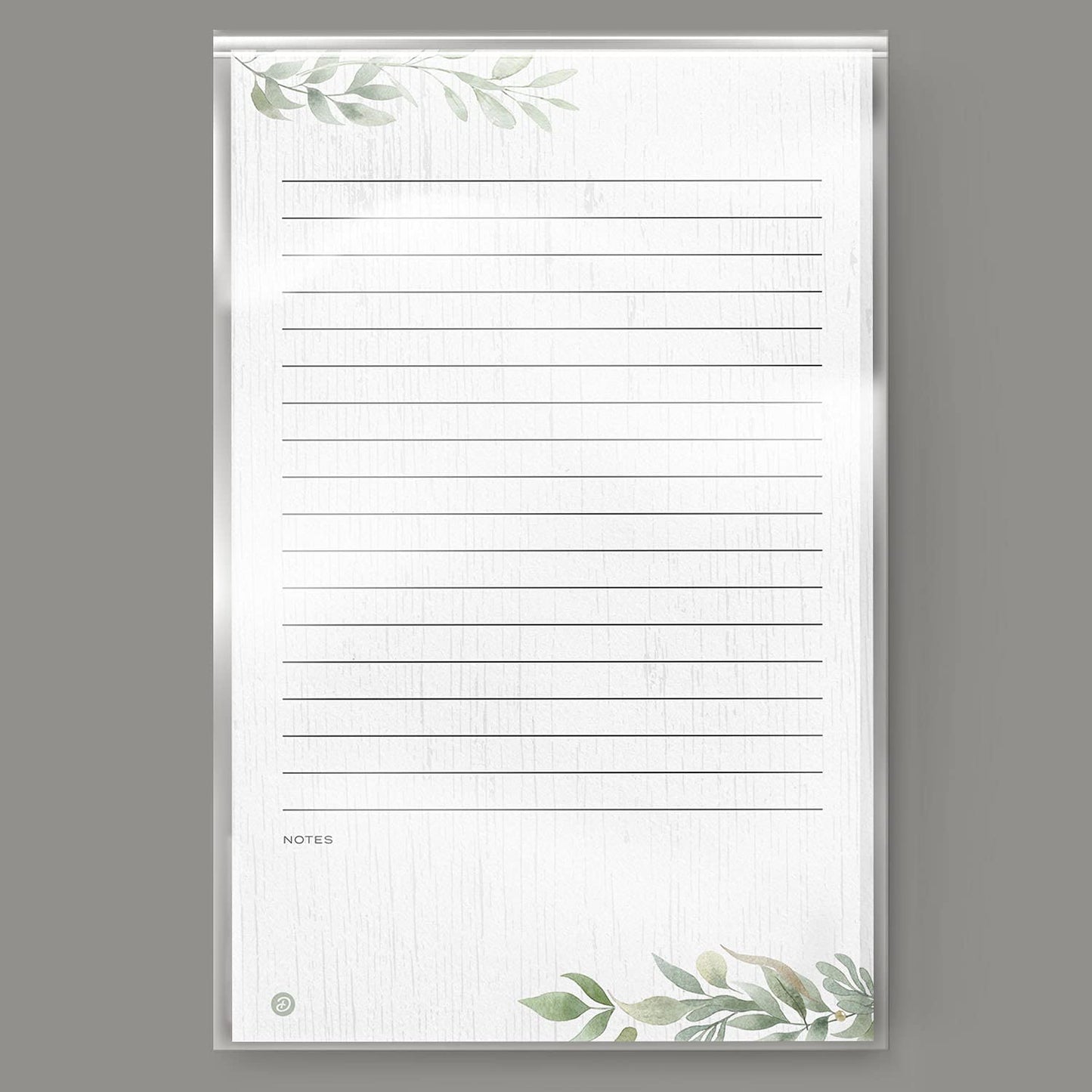 Dashleigh Farmhouse Notepad 5x8 Lined, 100 Sheets Rustic Sage Greenery Writing Pad with Tear Off Pages, Thick Paper Desk Notepad for Office and Home - To Do List Pad, Gift for Women, Kitchen Memo Pad