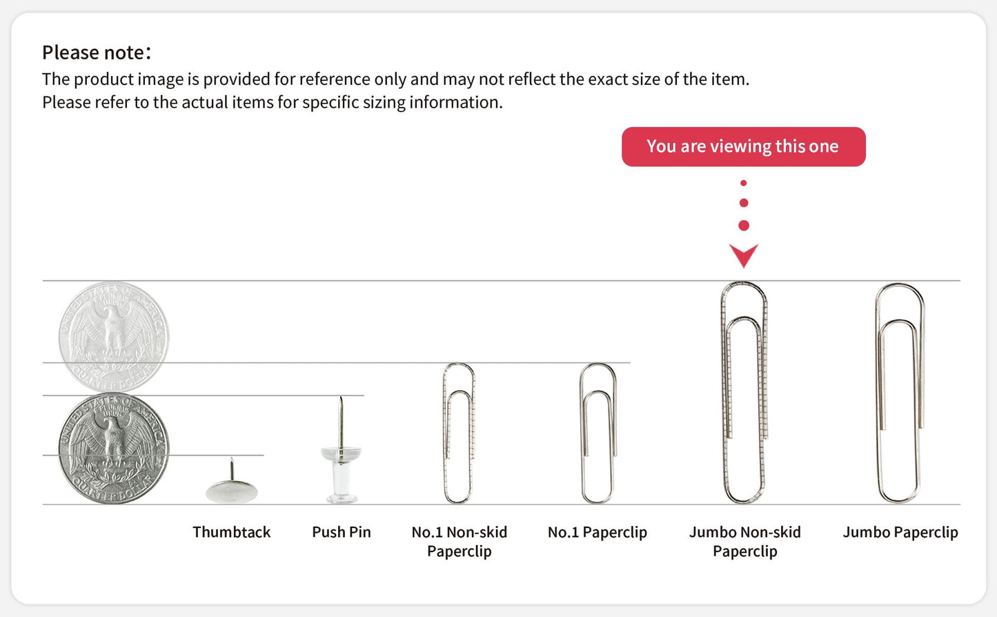 PAPERPAL Paperclips for Office School & Personal Use, Jumbo Nonskid Paper Clip (2"), 1000 Large Paper Clips (10 Boxes of 100 Each), Silver