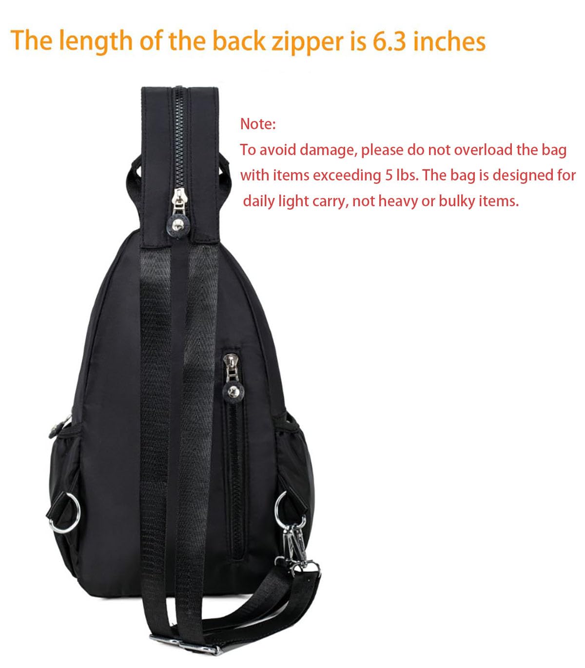 Xsecnua Small Crossbody Sling Bag for Women, Mini Backpack Crossbody Bag Convertible, Chest Bags for Hiking Daypack