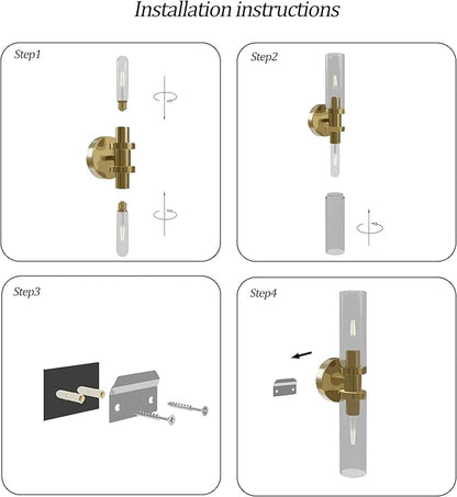 Rechargeable Battery Wall Sconce Set of Two, 8000mAh Cordless, Dimmable, Timer, Remote, Touch Control, 3000K, USB-C Charging for Living Room Gold with White Lampshade (Include 4 Special Bulbs)