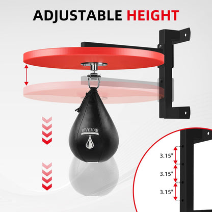 Speed Bag Platform, Boxing Speed Bag, with Speed Punching Bag Swivel for Workout, Punching, Training, Boxing, Exercise
