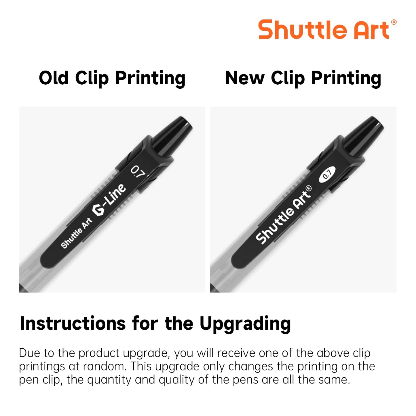 Shuttle Art Black Gel Pens, 100 Pack Retractable Medium Point Rollerball Gel Ink Pens Smooth Writing with Comfortable Grip for Office School Home Work