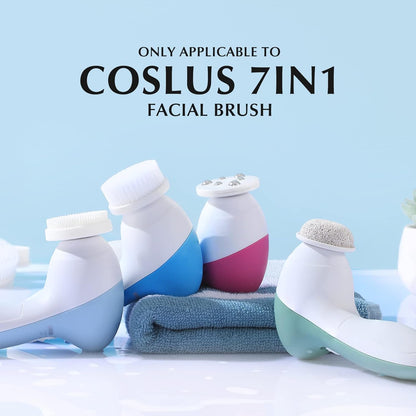Only Compatible with COSLUS 7IN1 FBS-D Face Cleansing Brush Replacement Heads 4 PCS