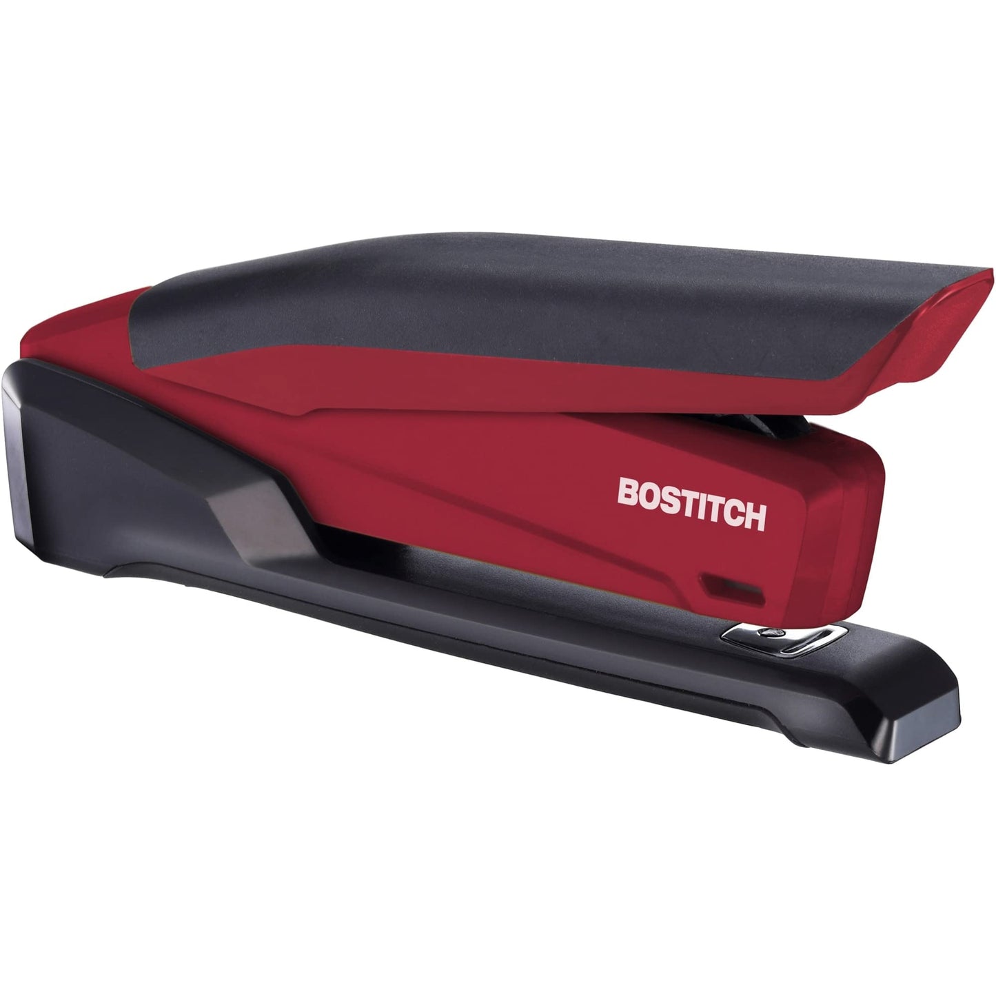 Bostitch Office Executive 3 in 1 Stapler, Includes 210 Staples and Integrated Staple Remover, One Finger Stapling, No Effort, 20 Sheet Capacity, Spring Powered Stapler, Red