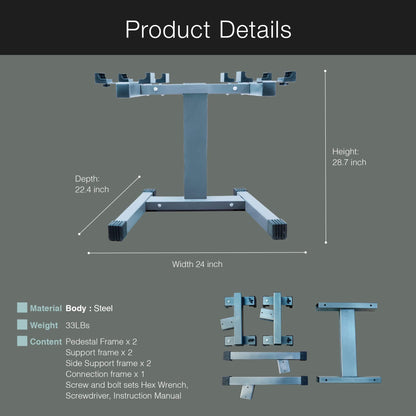 BodyTech x NUOBELL Collaboration Product, Adjustable Dumbbell Rack and Stand.Dumbell Rack for Nuobell Dumbbells only