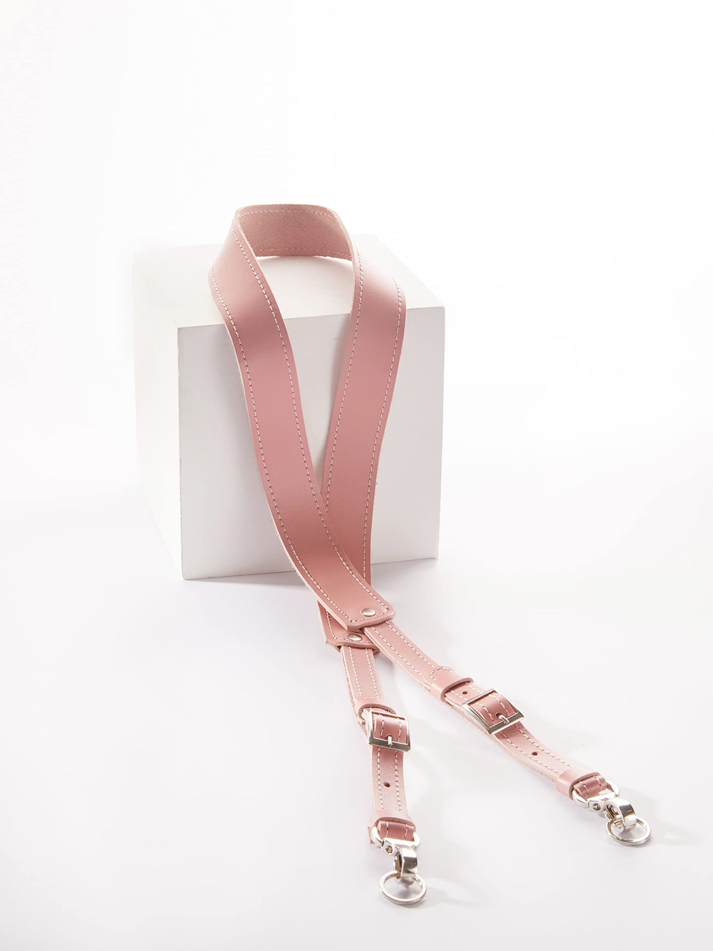 Personalized Leather Camera Straps for Photographers - Comfortable Neck and Shoulder Camera Strap for DSLR Cameras - Unique Handmade Photographer Gifts for Women and Men (Pink)