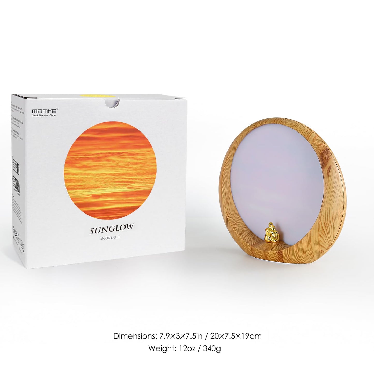 mamre Golden Sunset Lamp Gifts Idea for Anniversary Valentine’s Birthday Mother's Day Home Decoration Unique Table Lamp Gift