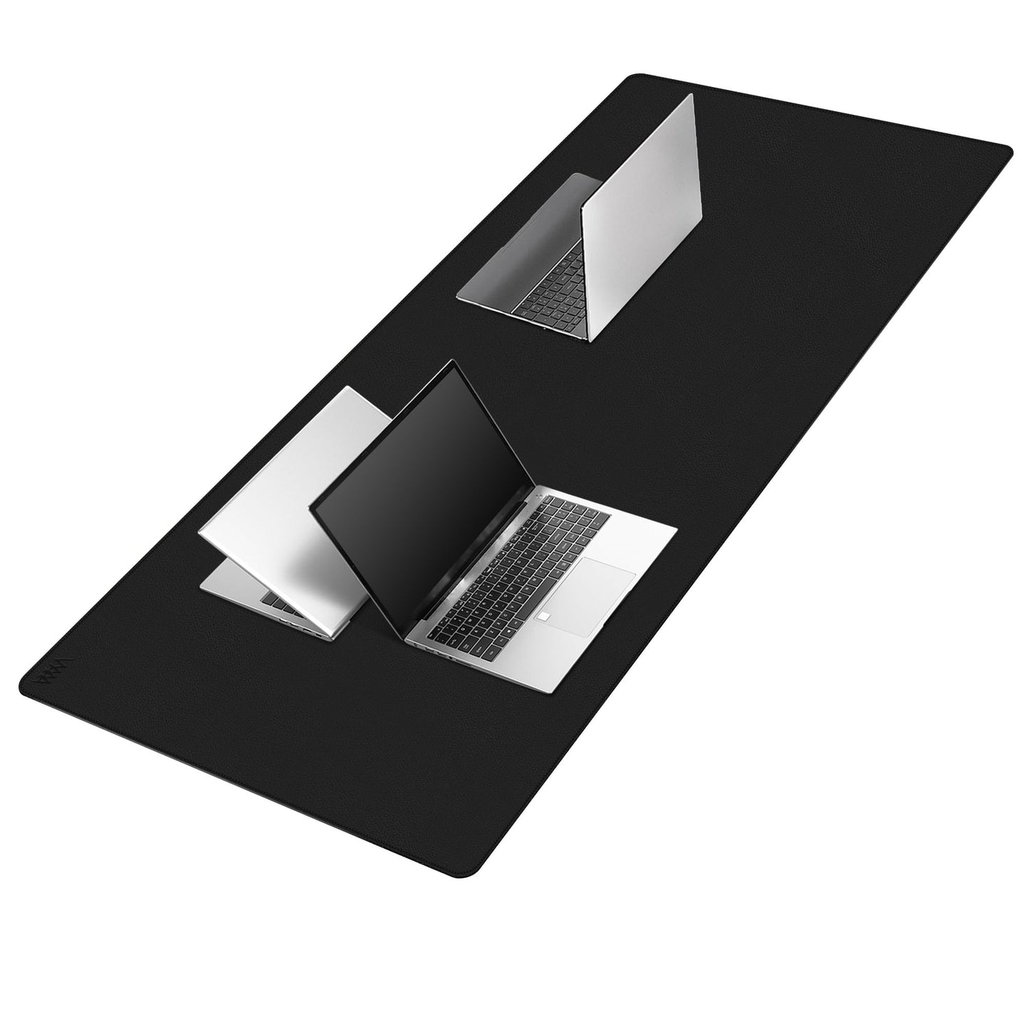 Vyaaa 59" x 28" Extra Large Leather Desk Mat, XXXL Desk Pad Protector, Huge Black Mouse Pad, Office Desk Mat for Home & Office, (Black) ﻿