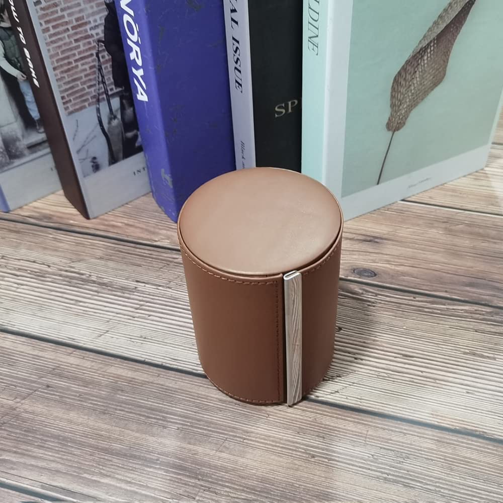 Fosinz Tie Box, Leather Necktie Travel Case, Men's Gift Box, Necktie Holder Container Storage for Business, Gift, Travel, Office