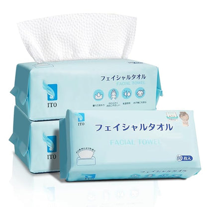 ITO Disposable Face Towel, Ultra-Soft 1-Second Quick-Dry Face Towels, Gentle