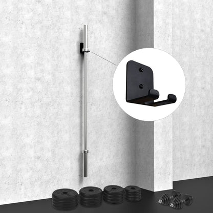 Barbell Storage Rack Wall Mount, Heavy Duty Vertical Barbell Holder Wall Barbell Hanger for Olympic Barbell, Curl bar for Space Saving Commercial or Home Gym Accessory