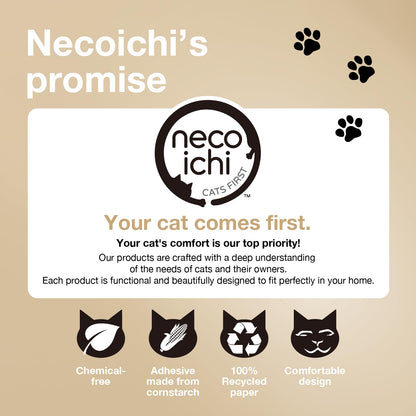 Necoichi Cat Scratcher Bowl for Indoor Cats - Cat Scratching Lounger with Reversible Usability and Extra Comfort for Lounge, Cardboard Bed Couch / (XL, Dark Cherry)