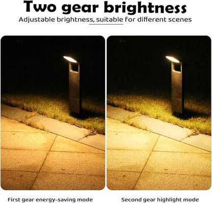 Outdoor Solar Garden Light, Solar Powered Landscape Spot Light with IP65 Waterproof, 2 Lighting Modes Pathway Decorative Light for Yard Lighting