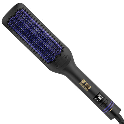 HOT TOOLS Pro Signature Extra Long Heated Straightening Brush, 4-1/2"