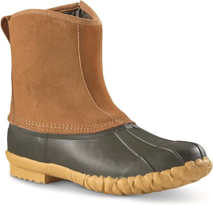 Men’s Insulated Leather Duck Boots - Waterproof Winter Shoes | 400g Insulation