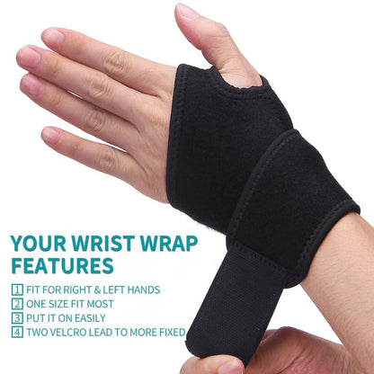 Jacsunco Carpal Tunnel Wrist Brace, Adjustable and Comfortable Wrist Support Brace for Tendinitis and Arthritis, Wrist Compression Wrap for Pain Relief, Fit for Both Left and Right Hand (Purple)