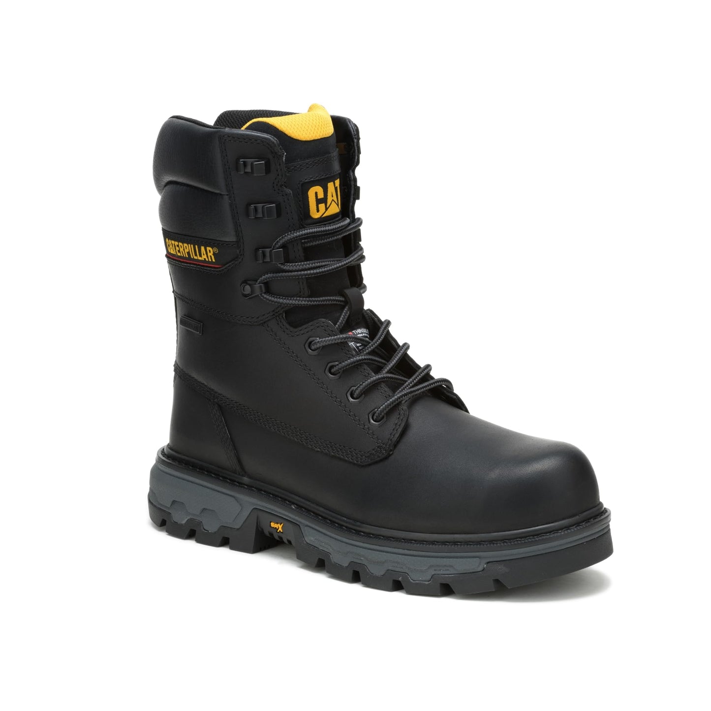 CAT Men's Colorado Equip 8 Inch Waterproof Tx Insulated Composite Toe Construction Boot, Black, 11