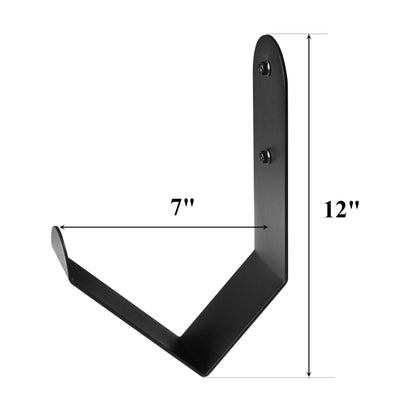 Tamisom Iron Battle Rope Storage Rack, Wall Mount, Black, 1 Count, Minimalist Style, Solid Pattern, 2.9" x7.5" x11.4", 10kg Max Weight, Home, Garage, Commercial Gym
