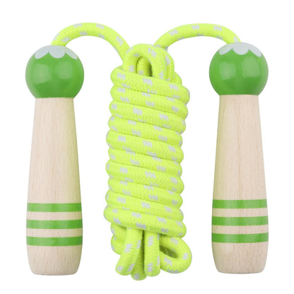 Jump Rope for Kids, Lorvain Adjustable Skipping Rope, Kids Jump Ropes with Wooden Handle for Girls Boys, Weighted Jumping Ropes for Fitness Workout Exercise Outdoor Fun Activity