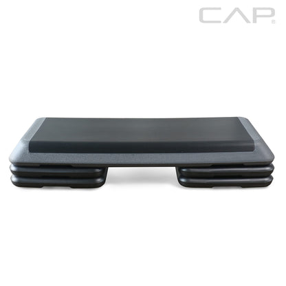 Cap Barbell Adjustable Aerobic Step Platform Exercise Step, Gray