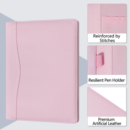 Padfolio Portfolio Organizer Legal Pad Holder Padfolio Folder Leather Portfolio Storage Clipboard Notepad with Cover for Letter Size A4 Writing Pad for Business and School Office