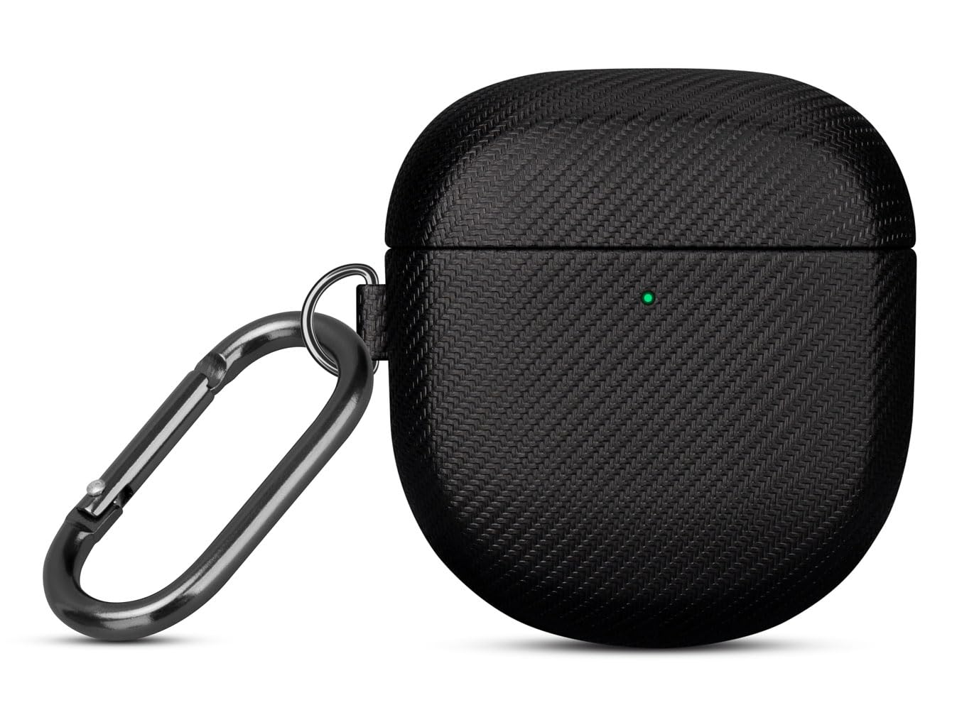 LOPIE Handmade Case for Bose QuietComfort Ultra 2 Earbuds 2025 / Quiet Comfort Ultra Earbuds/QuietComfort Earbud II, Synthetic Leather, Protective Hard Shell Cover with Clip & Cleaner Kit - Black