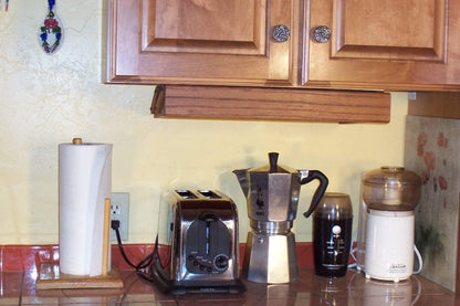 Kitchen Storage Under Cabinet Spice Rack, Handmade Hardwood, Holds 16 Large or 32 Small Spice Containers