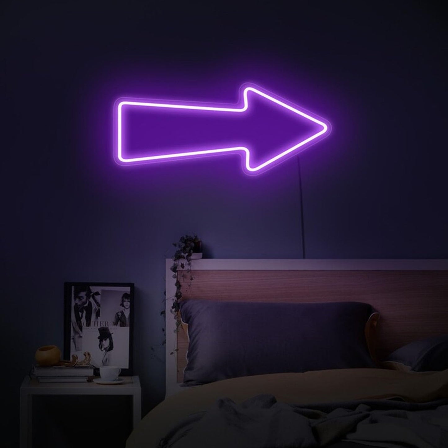 Arrow neon sign, Arrow led sign, light up sign Neon sign for business Light up sign business