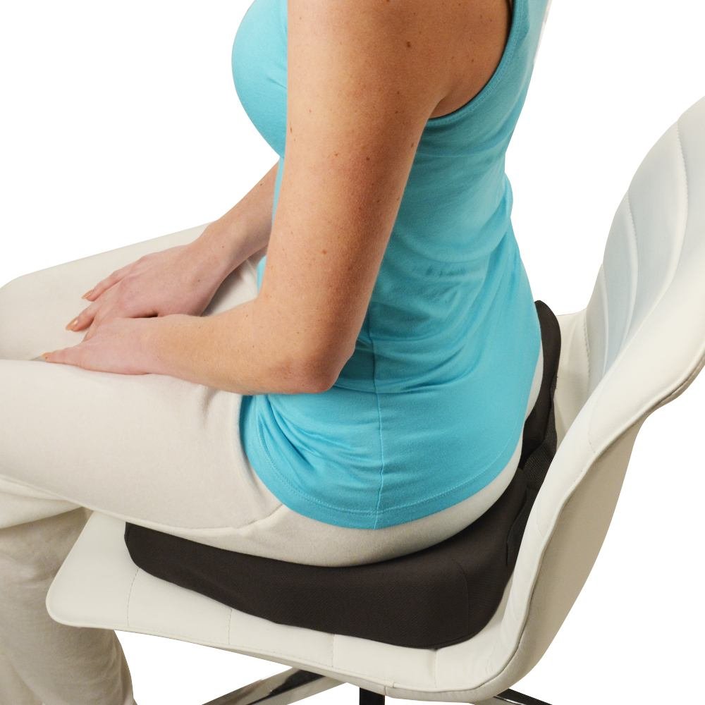 Kabooti Donut Seat Cushion, 3-in-1 Design with Center Cutout for Tailbone Pain, Sciatica and Hemorrhoids