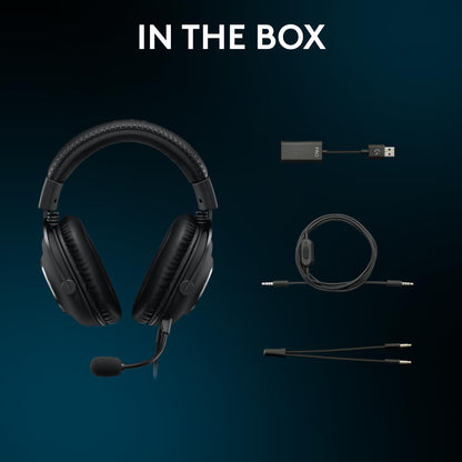 Logitech G Pro X SE Wired Gaming Headset with Microphone: Detachable Microphone, DTS Headphone:X 7.1, for PC, Xbox One, Xbox Series X|S, PS5, PS4, Includes USB DAC - Black