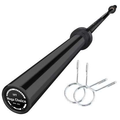 7FT/4 ft Home Gym Barbell Bar – 700LB/1500LB/500LB Capacity, Anti-Slip Knurling, Solid Steel, for Weightlifting, Strength Training