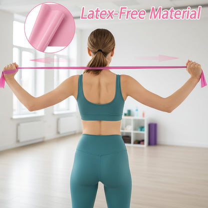 Pedal Resistance Band, Multifunction Pull Up Assistance Bands, 6 Tube Foot Pedal and Handles for Full Body Strength Training, Space-Saving Exercise Solution Home Workout Equipment