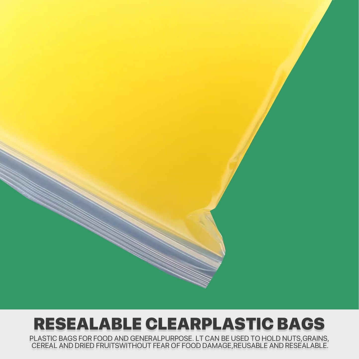 100-Count, (2" x 3") - 4 Mil Thickness Clear Zipper Reclosable Bag, Zip Bags, Ultra Heavy Duty Lock Seal Poly Plastic Bags for Prints, Photos, Documents, Clothing, T-Shirt