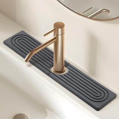 Kitchen Sink Faucet Mat, Super Absorbent Diatomaceous Earth Kitchen Sink Mat