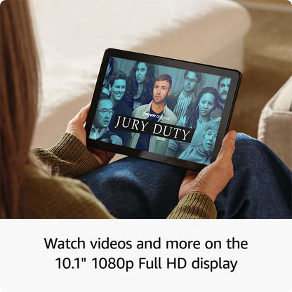 Amazon Fire HD 10 tablet (newest model) built for relaxation, 10.1" vibrant Full HD screen, octa-core processor, 3 GB RAM, 64 GB, Black