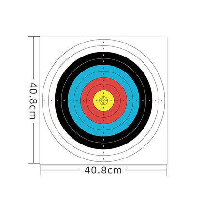 TBONTBY 50Pcs Archery Paper Targets Arrow Targets for Air-Soft, BB Guns, Air Rifles Shooting Accessories Ideal for Daily Shooting Practice for Archery Enthusiasts Beginner, 15.75x15.75inches