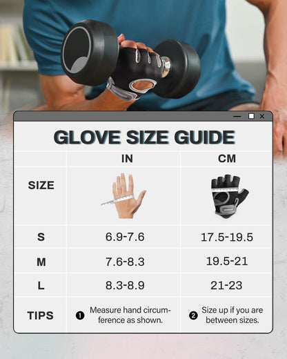 VINSGUIR Workout Gloves for Women and Men, Breathable Weight Lifting Gloves for Gym Exercise, Fitness, Training, and Cycling, with Excellent Grip and Cushion Pads